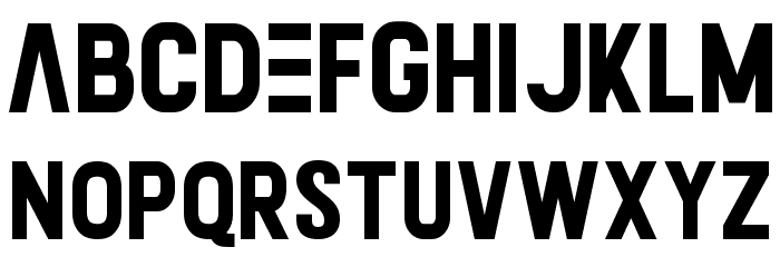 Calvier Bold Font LOWERCASE
