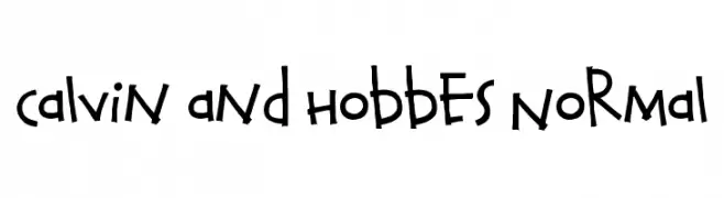 Calvin and Hobbes Normal  baixar fontes gratis