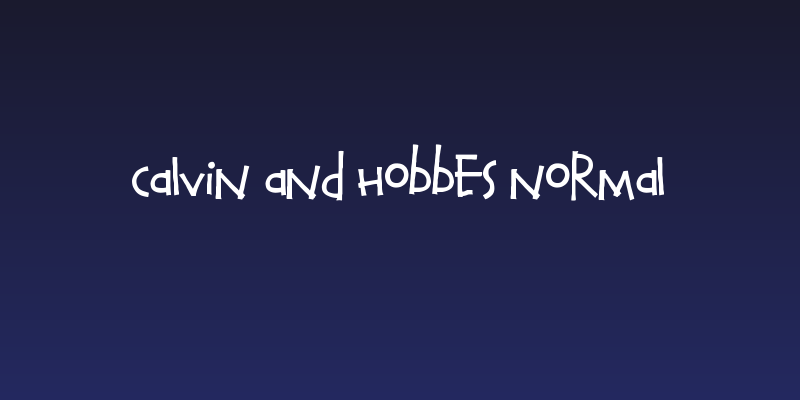 Calvin and Hobbes Normal Social Header