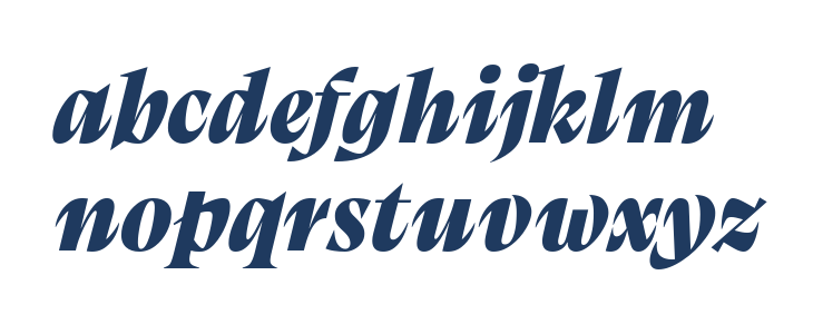Calvino Grande Trial Black Italic Lowercase