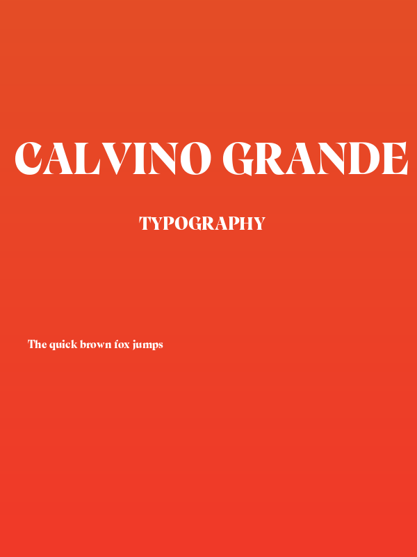 Calvino Grande Trial Black Poster