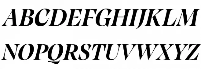 Calvino Grande Trial Bold Italic Caratteri MAIUSCOLE
