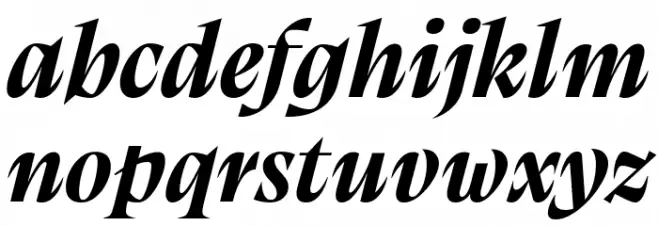 Calvino Grande Trial Bold Italic Caratteri MINUSCOLO