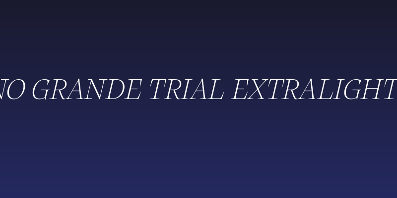 Calvino Grande Trial Extralight Italic Social Header