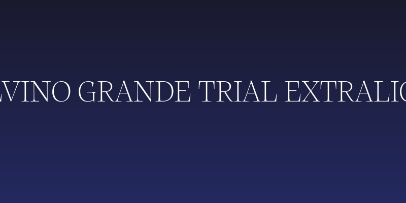 Calvino Grande Trial Extralight Social Header