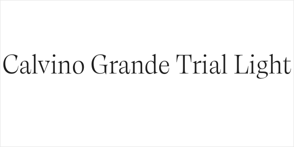 Calvino Grande Trial Light Logo