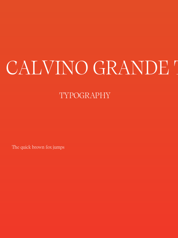 Calvino Grande Trial Light Poster