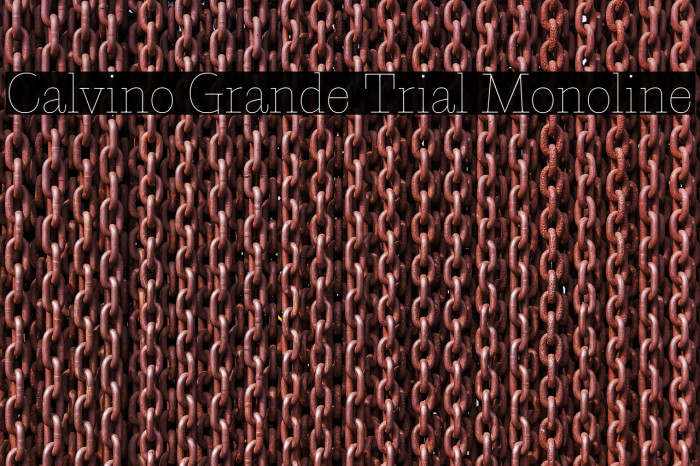 Calvino Grande Trial Monoline Example 3