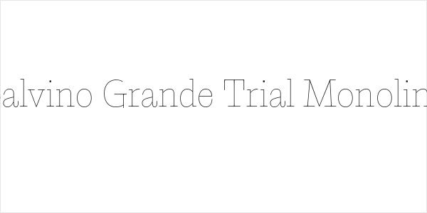 Calvino Grande Trial Monoline Logo