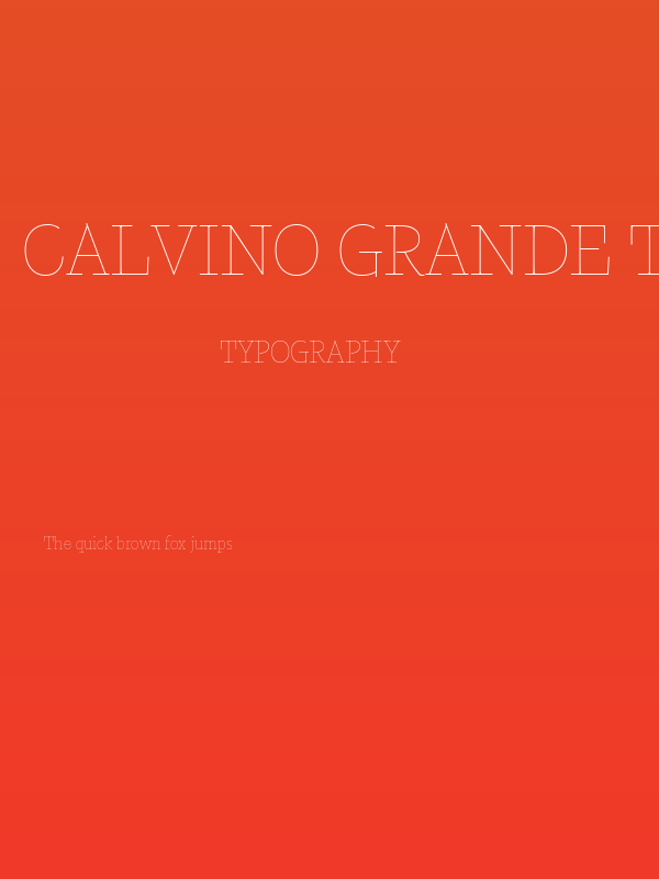 Calvino Grande Trial Monoline Poster