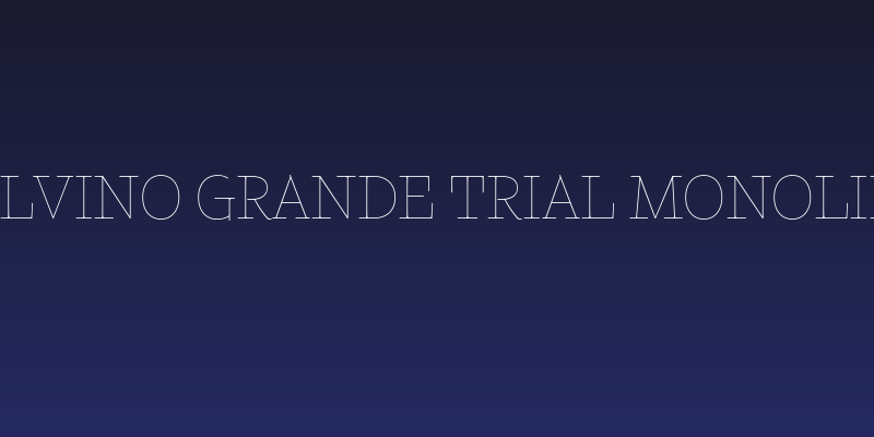 Calvino Grande Trial Monoline Social Header