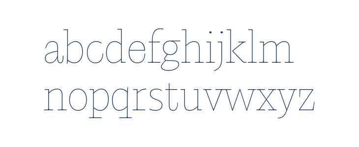 Calvino Grande Trial Monoline Lowercase