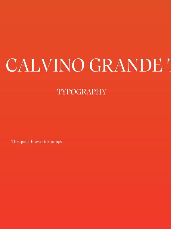 Calvino Grande Trial Regular Poster