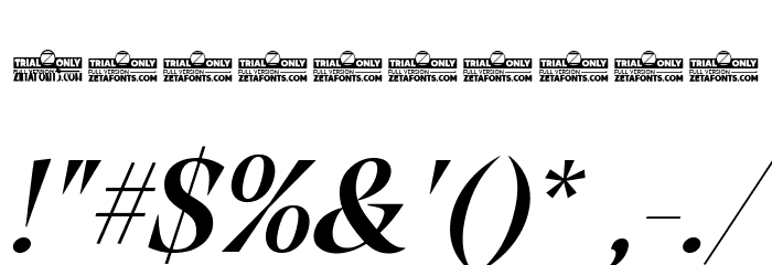 Calvino Grande Trial Semibold Italic Font OTHER CHARS