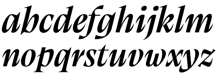 Calvino Grande Trial Semibold Italic Font LOWERCASE