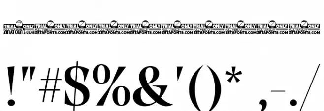 Calvino Grande Trial Semibold Font OTHER CHARS