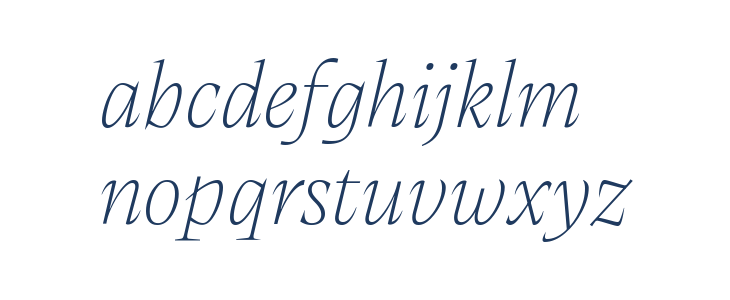 CalvinoGrandeItalicVarTrial Lowercase