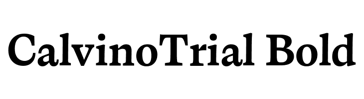CalvinoTrial Bold  les polices de caractères gratuit tlcharger