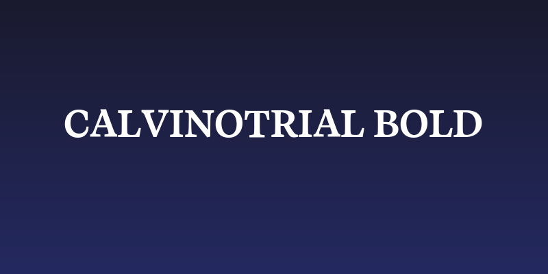 CalvinoTrial Bold Social Header