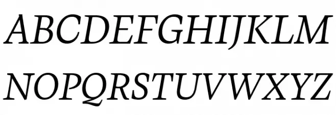 CalvinoTrial Book Italic 字体 大写
