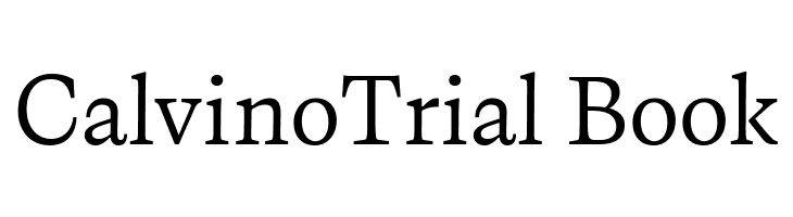 CalvinoTrial Book  フリーフォントのダウンロード
