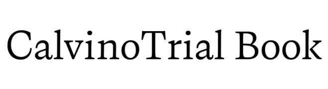 CalvinoTrial Book  免费字体下载