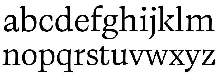 CalvinoTrial Book Font LOWERCASE
