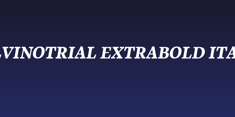 CalvinoTrial Extrabold Italic Social Header