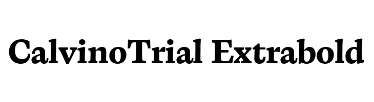 CalvinoTrial Extrabold  Fuentes Gratis Descargar