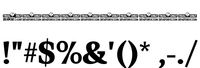 CalvinoTrial Extrabold Font OTHER CHARS