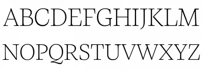 CalvinoTrial Extralight Schriftart Groß