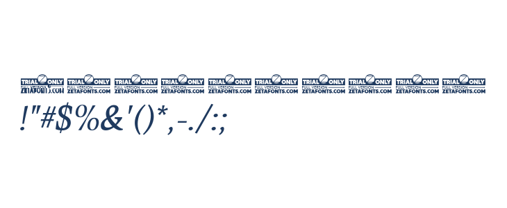 CalvinoTrial Italic Other Characters