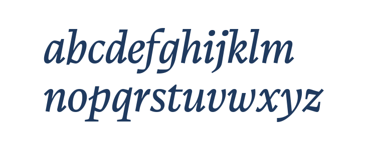 CalvinoTrial Italic Lowercase