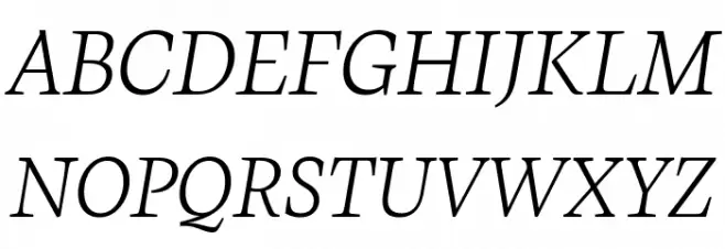 CalvinoTrial Light Italic 字体 大写
