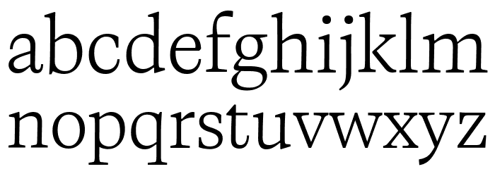 CalvinoTrial Light Font LOWERCASE