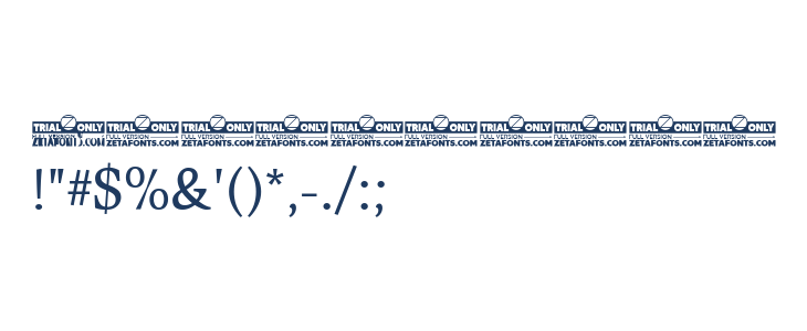 CalvinoTrial Regular Other Characters