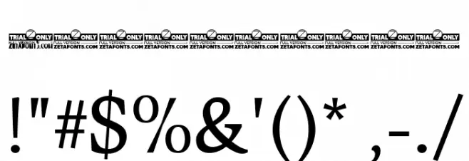 CalvinoTrial Regular Font OTHER CHARS