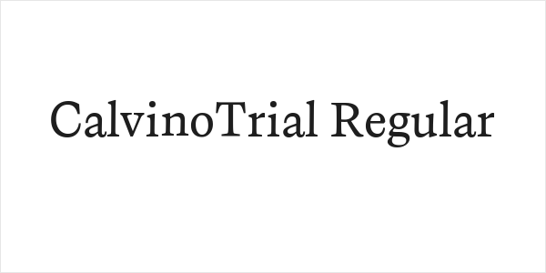 CalvinoTrial Regular Logo