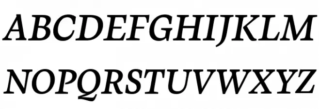 CalvinoTrial Semibold Italic 字体 大写