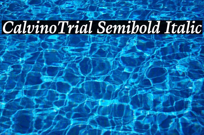 CalvinoTrial Semibold Italic Example 3