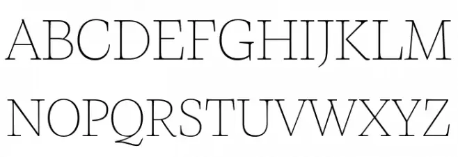 CalvinoTrial Thin Schriftart Groß