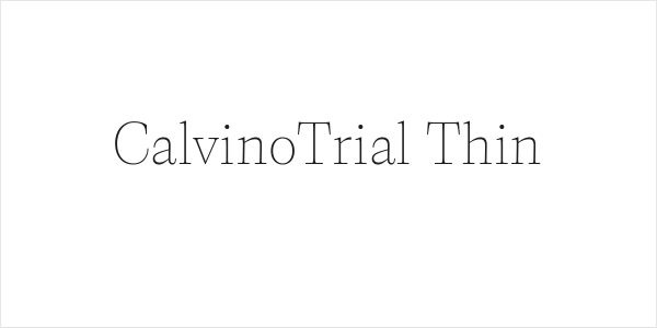 CalvinoTrial Thin Logo