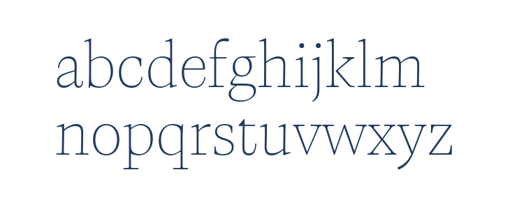 CalvinoTrial Thin Lowercase