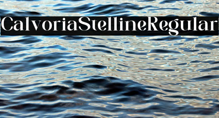 Calvoria Stelline Regular Example 2