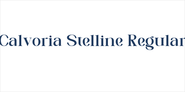 Calvoria Stelline Regular Logo