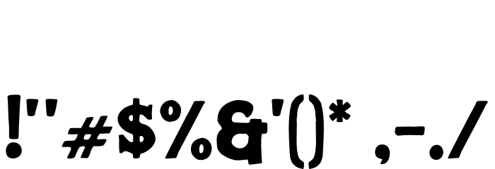 CalvousDEMO Font OTHER CHARS
