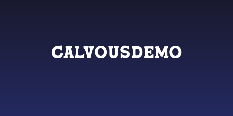 CalvousDEMO Social Header