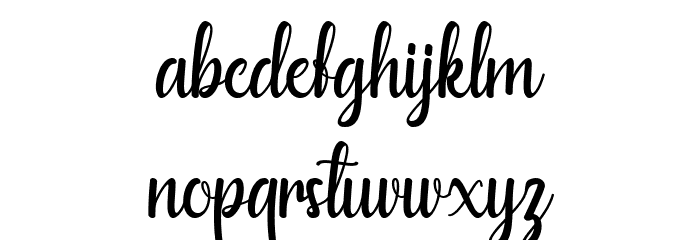 Calyana Personal use Only Font LOWERCASE