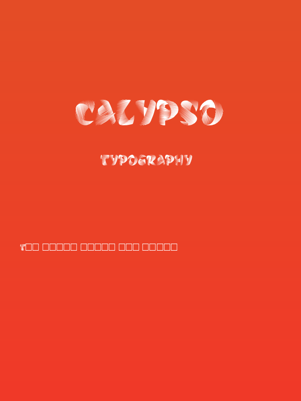 Calypso Poster