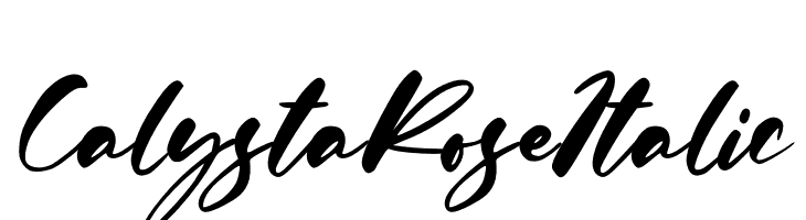 Calysta Rose Italic  baixar fontes gratis